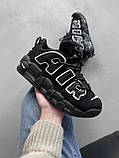 Кросівки Nike Air More Uptempo 96 Black/White, фото 5