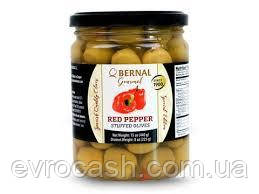 Оливки Bernal Gourmet фаршировані перцем 436 гр  12 шт ящик