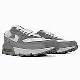 Кросівки Nike Air Max 90 Grey/White, фото 3