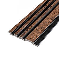 Рейка декоративна PS 2900х120х11мм Коричневий із золотими вкрапленнями SW-00002140-