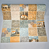 Шпалери Слов’янські вінілові 10.05×0.53 м 5831-05, у стилі плитки для кухні, передпокою, коридору, фото 5