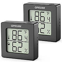 2 шт. цифровий гігрометр кімнатний термометр вимірювач вологості кімнатний термометр з монітором температури та вологості міні гіг