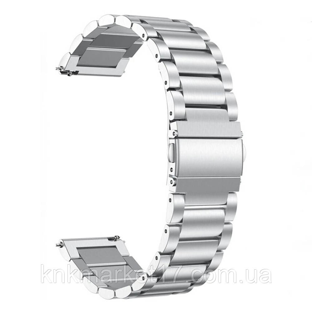 Браслет сталевий для Смарт-годинника Silver 22мм, фото 1