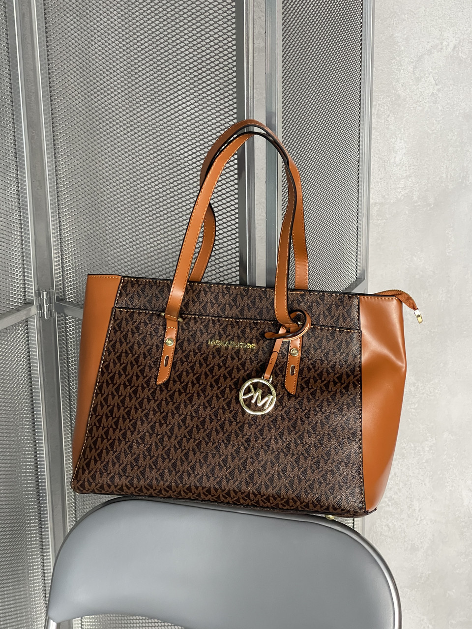 Сумка жіноча Майкл Корс шопер коричневий Michael Kors шопер