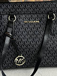 Сумка жіноча Майкл Корс шопер чорний Michael Kors шопер, фото 2
