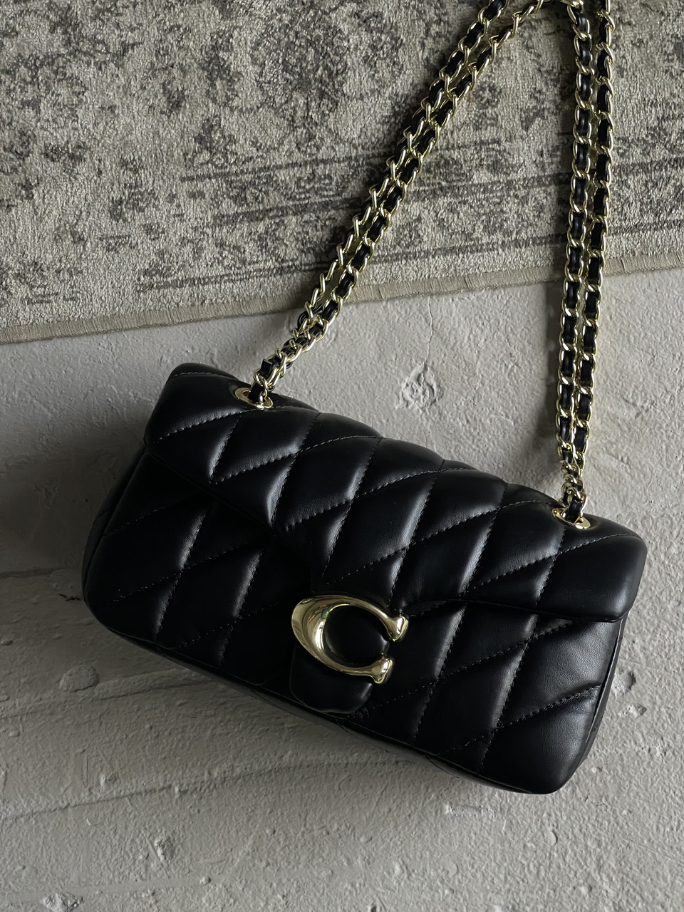 Жіноча сумка клатч Coach Butik чорний Коуч на плече, фото 1