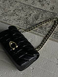Жіноча сумка клатч Coach Butik чорний Коуч на плече, фото 4