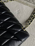 Жіноча сумка клатч Coach Butik чорний Коуч на плече, фото 6