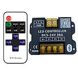 Димер для світлодіодної стрічки, регулятор яскравості 5-24 В з Bluetooth, фото 2