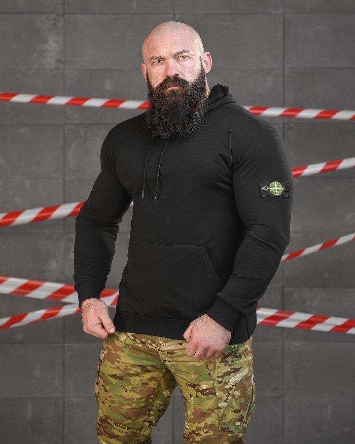 Худі Stone island black НП5215
