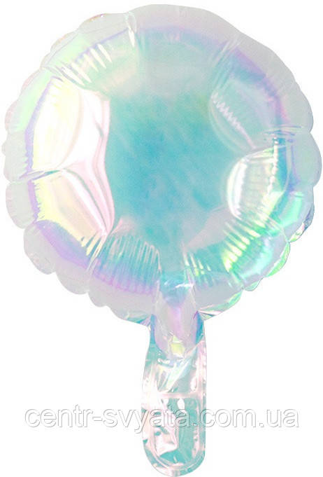 Фольгована кулька КНР 10"(25 см) Коло хамелеон