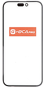 Скло корпусу для iPhone 15 Plus, чорне, з OCA-плівкою, оригінал PRC G+OCA PRo
