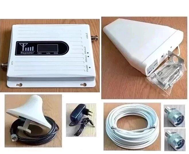 Підсилювач стільникового зв'язку WNG-2065-WL 2100/2600 МГц із зовнішньою логоперіодичною антеною, 400 м²