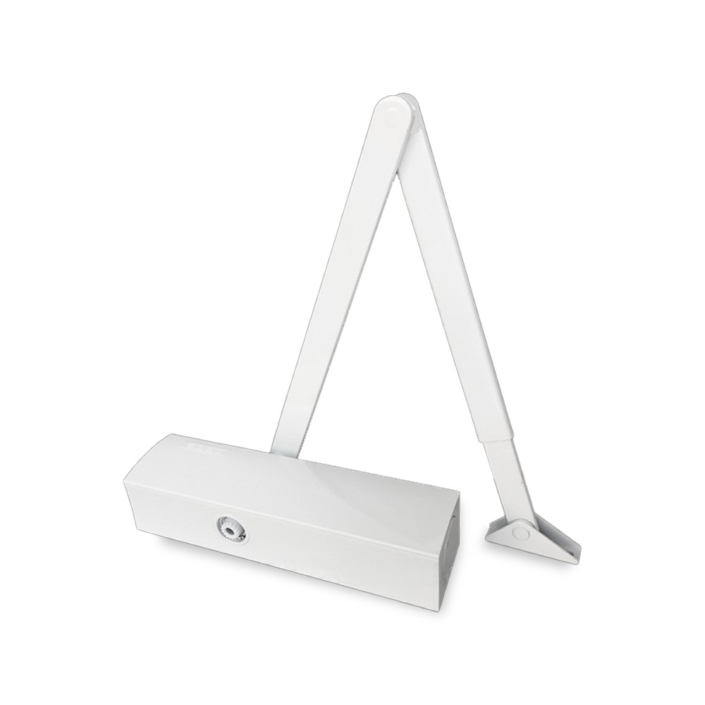 Дотягувач Geze TS-2000 V BC з колінною тягою (білий), фото 1