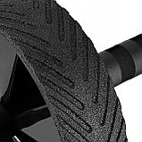 Ролик (гімнастичне колесо) для преса 4FIZJO Ab Wheel Black/Blue (P-5907739314857), фото 3