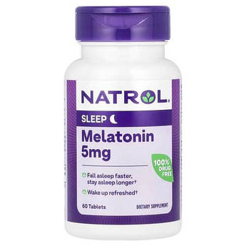 Natrol Melatonin 5 mg 60 таблеток
