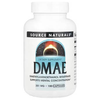 Source Naturals DMAE 351 mg 100 капсул