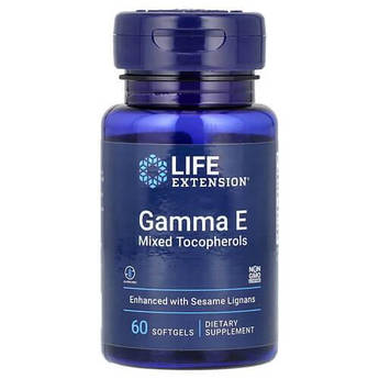 Life Extension Gamma E Mixed Tocopherols 60 рідких капсул
