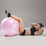 М'яч для фітнесу (фітбол) Cornix 75 см Anti-Burst XR-0367 Light Pink, фото 5