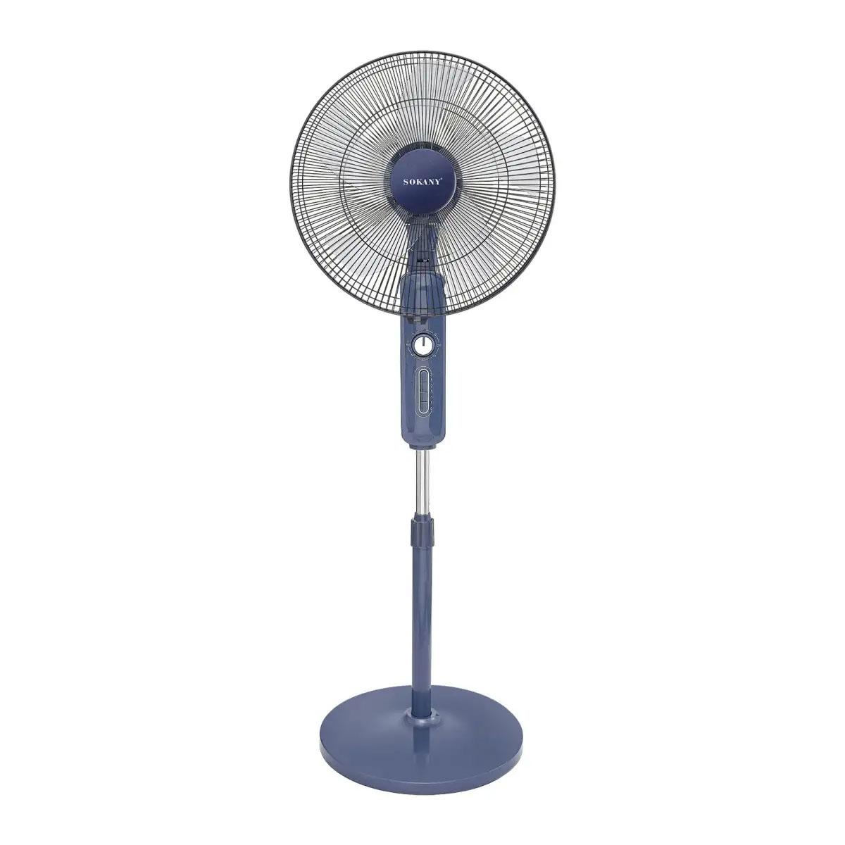 Вентилятор підлоговий Sokany поворотний кімнатний 3 режими швидкості Ø 45 см