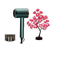 Подарунковий набір *Світло та краса*: Фен + LED-дерево з поролоновими трояндами»