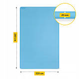 Килимок (мат) спортивний 4FIZJO TPE Gigant 200 x 125 x 2 см для йоги та фітнесу Sky Blue (P-5907739318985), фото 7