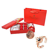 Подарунковий набір «Символ кохання» + Кільце з проекцією «100 мов кохання»