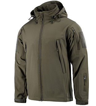 Куртка Energy на флісі олива софтшелл SoftShell знімний капюшон розмір М