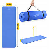 Килимок (мат) спортивний 4FIZJO NBR 180 x 60 x 1 см для йоги та фітнесу Navy Blue (P-5907739316974), фото 10