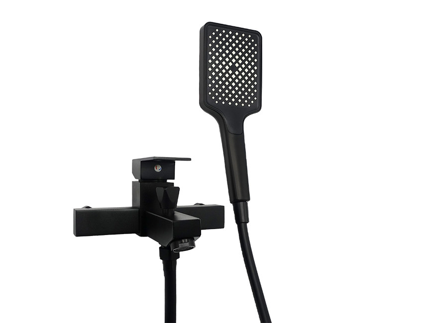 Змішувач для ванни короткий гусак MILLZ чорний MRS-AL-F1(Black) 1/10