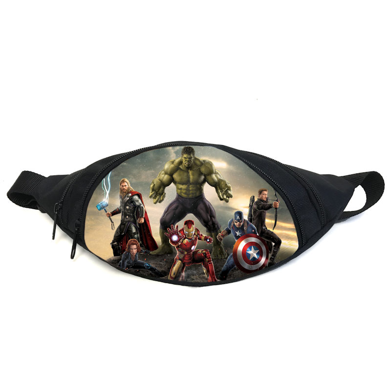 Поясная сумка Бананка Мстители Марвел (Avengers GB 01) Gear Bag черная