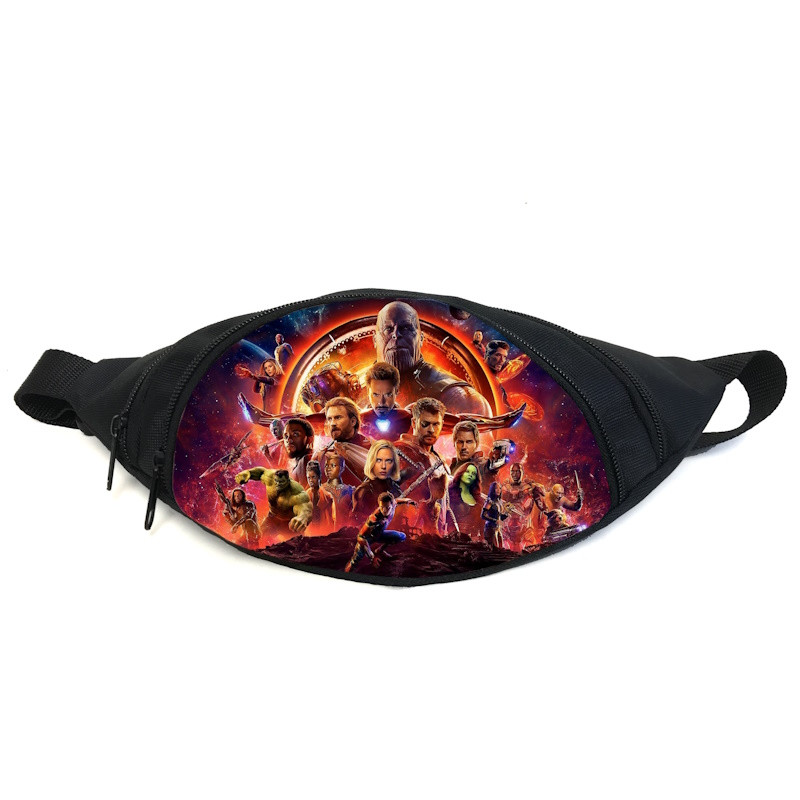 Поясная сумка Бананка Мстители Марвел (Avengers GB 03) Gear Bag черная