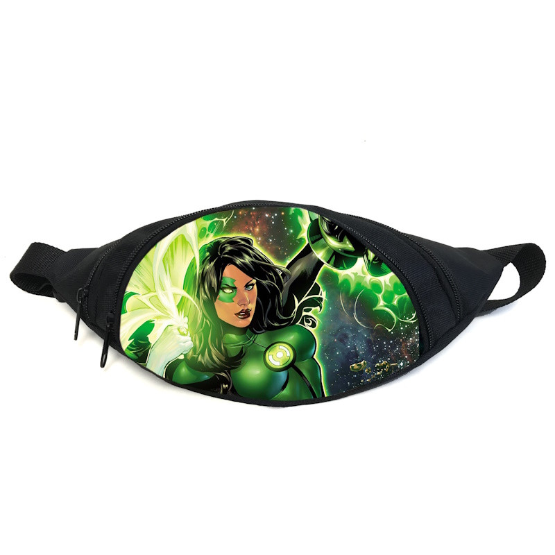 Поясная сумка Бананка Зеленый фонарь (Green Lantern GB 02) Gear Bag черная