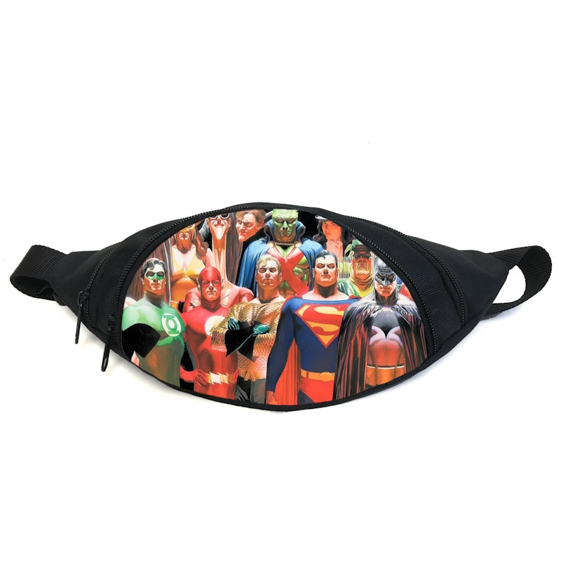 Поясная сумка Бананка Лига Справедливости (Justice League GB 05) Gear Bag черная