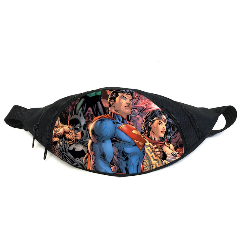 Поясная сумка Бананка Лига Справедливости (Justice League GB 07) Gear Bag черная