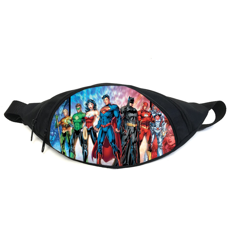 Поясная сумка Бананка Лига Справедливости (Justice League GB 08) Gear Bag черная