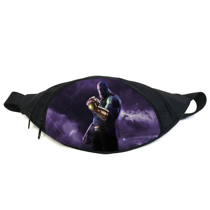 Поясная сумка Бананка Танос Марвел (Thanos Marvel GB 03) Gear Bag черная