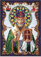 Набор алмазной вышивки (мозаики) икона "Святой Николай Чудотворец"