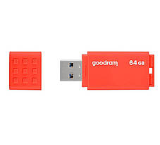 Флеш-накопичувач USB3.2 64GB Goodram UME3 Orange (UME3-0640O0R11), фото 3