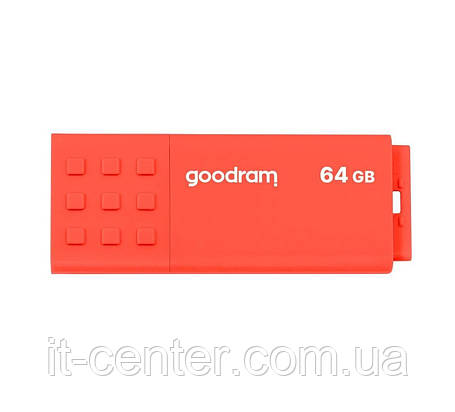 Флеш-накопичувач USB3.2 64GB Goodram UME3 Orange (UME3-0640O0R11), фото 1