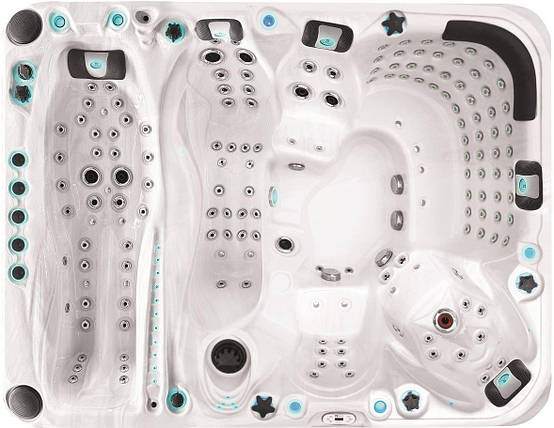 СПА-басейн Passion Spas Ecstatic Mighty Wave (305x228x91 см), Сріблясто-білий, фото 2