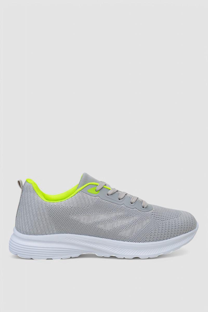 Кросівки чоловічі демісезонні, колір сіро-салатовий, 244RF738, фото 1