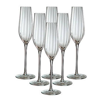 Келихи для шампанського набір із 6 шт 350 мл HP95