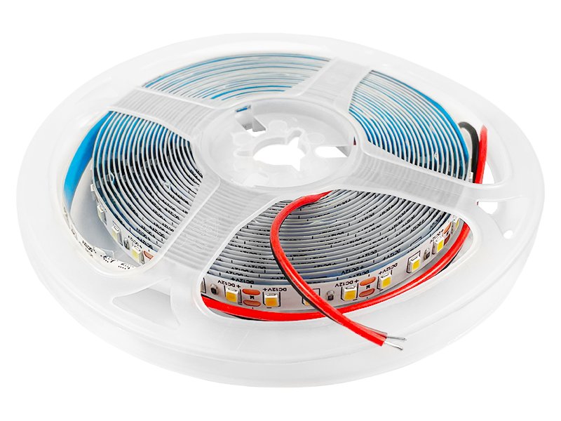 Світлодіодна стрічка 1 м SMD2835 120 LED 12В 10Вт/м IP20 6000-6500K холодний білий (35504412)