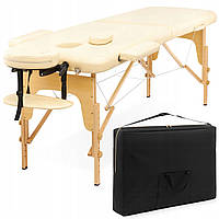 Масажний стіл складний 4FIZJO Massage Table Wood W60 Beige