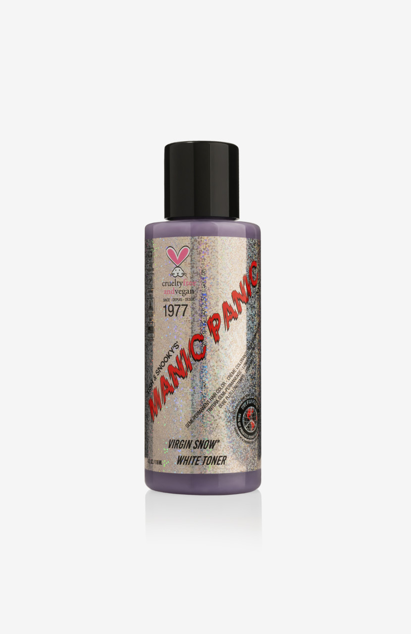 Manic Panic Amplified Virgin Snow toner Напівперманентний прямий, 100% веганський фарбник білосніжного віттінку, 118мл.