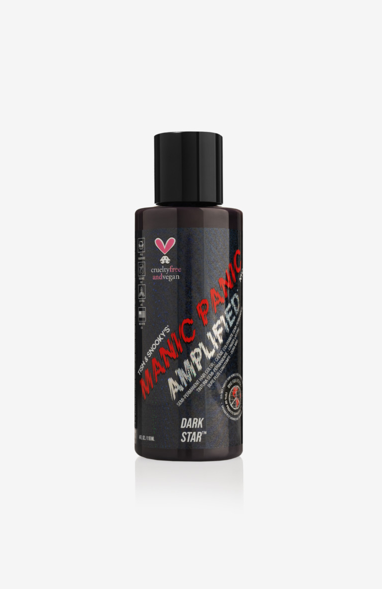 Manic Panic Amplified Dark Star Напівперманентний прямий, 100% веганський фарбник глибоко фіолетово - сірого відтінку. 118мл