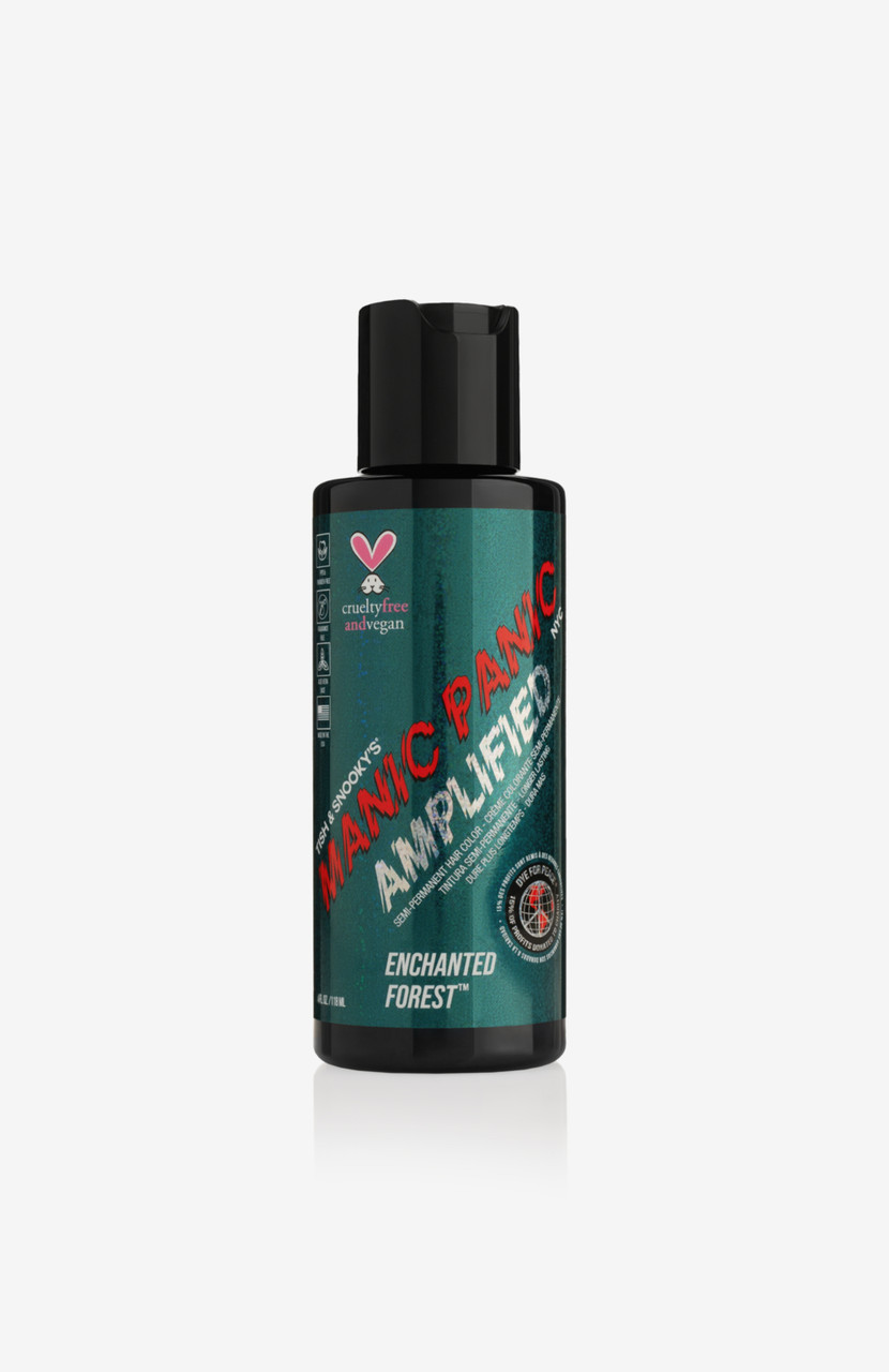 Manic Panic Amplified Enchanted Forest Напівперманентний прямий, 100% веганський фарбник темно - зелений з синім відтінком, 118мл