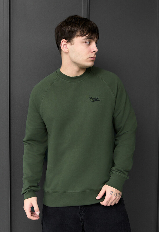 Світшот кольору хакі з логотипом Staff khaki logo