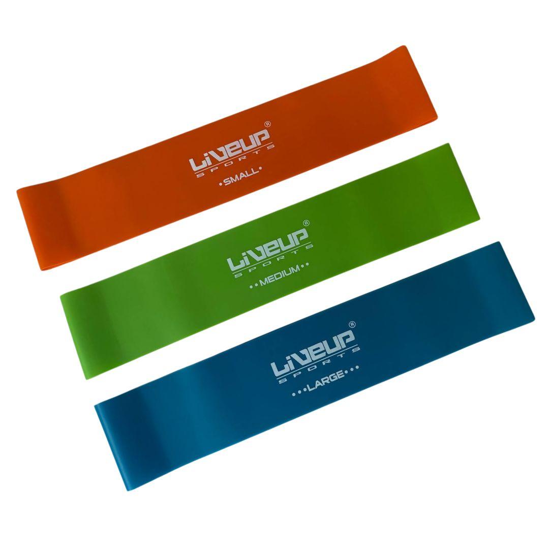 Набір фітнес-гумок 3 шт.  LiveUp EXERCISE LOOP, фото 1